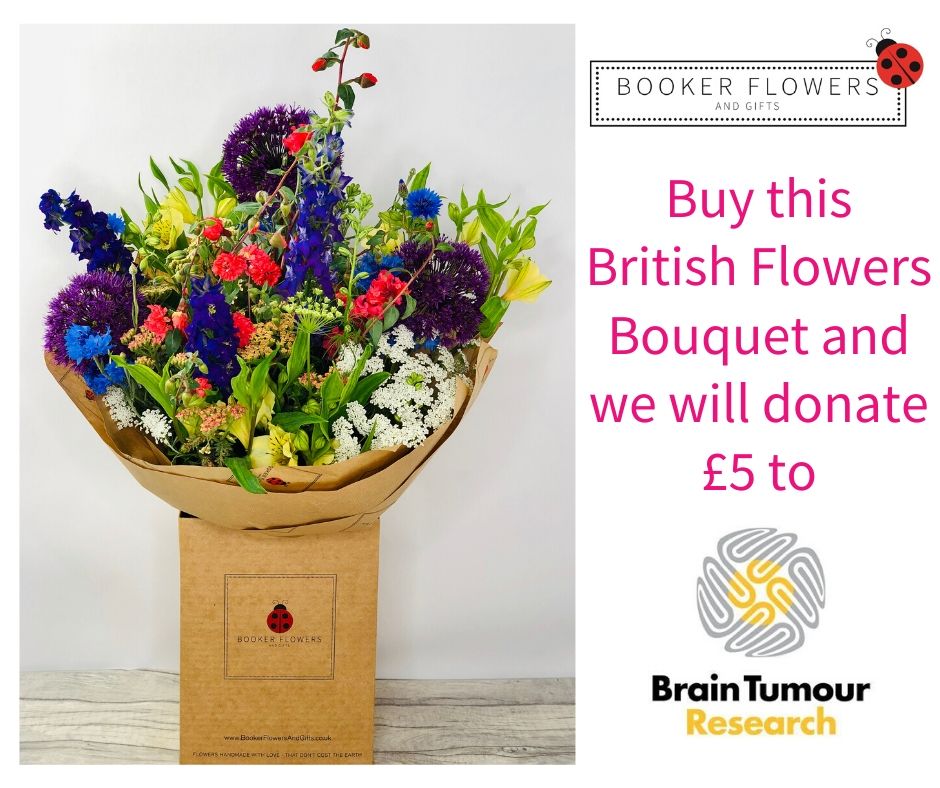 British Flowers Charity Bouquet to support Brain Tumour Research